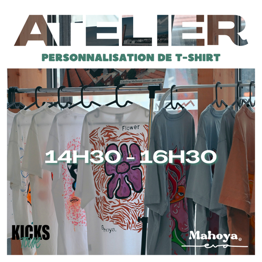 Atelier KICKS TOUR personnalisation de t-shirt - dimanche 07/09 14H30